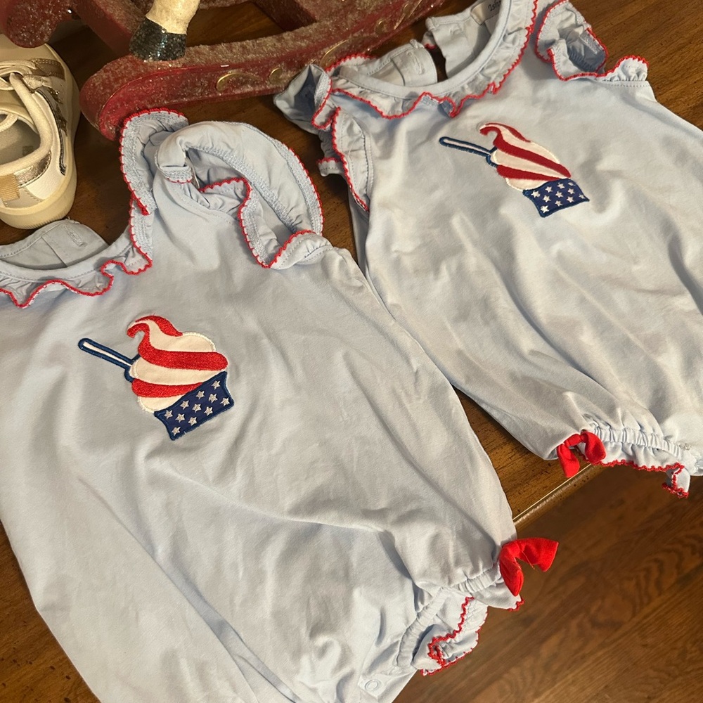 Patriotic Ice Cream Bodysuit for Kids